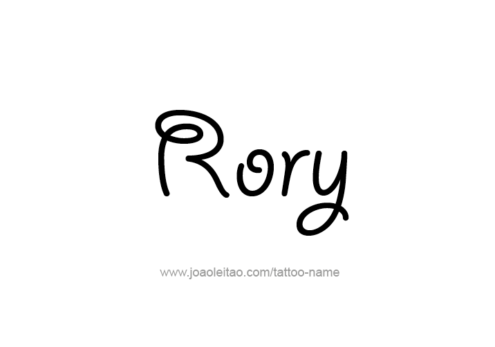 Tattoo Design  Name Rory   