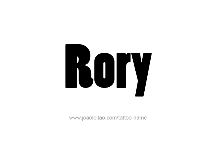 Tattoo Design  Name Rory   