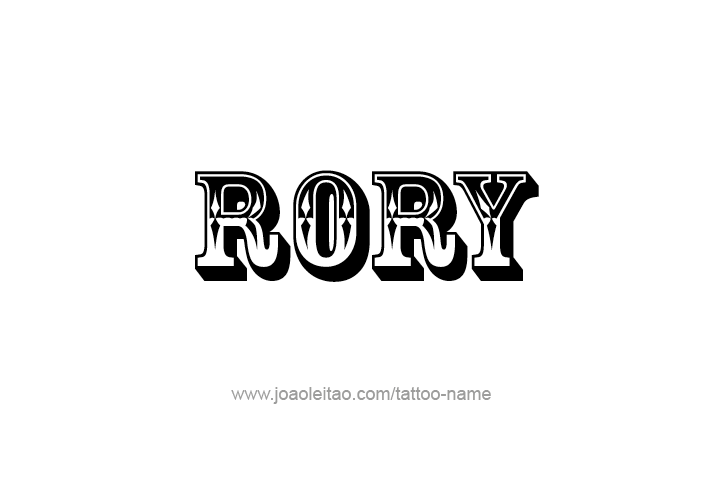 Tattoo Design  Name Rory   