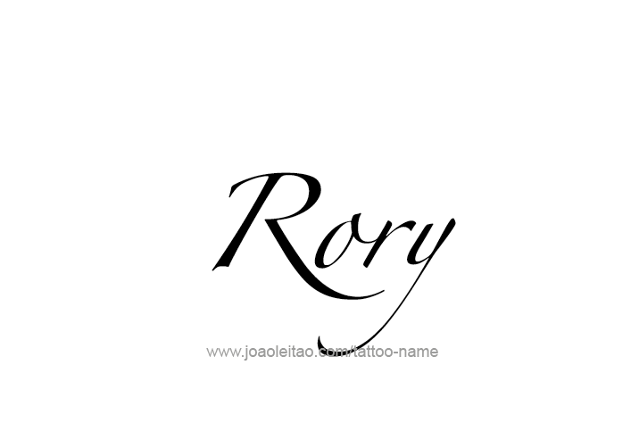 Tattoo Design  Name Rory   