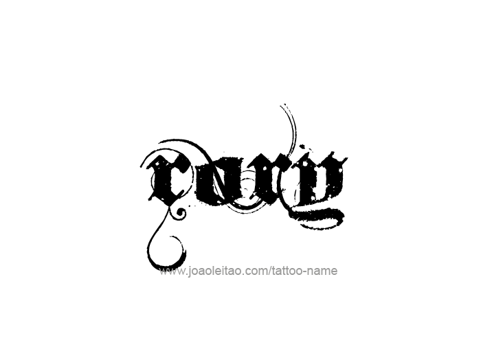 Tattoo Design  Name Rory   