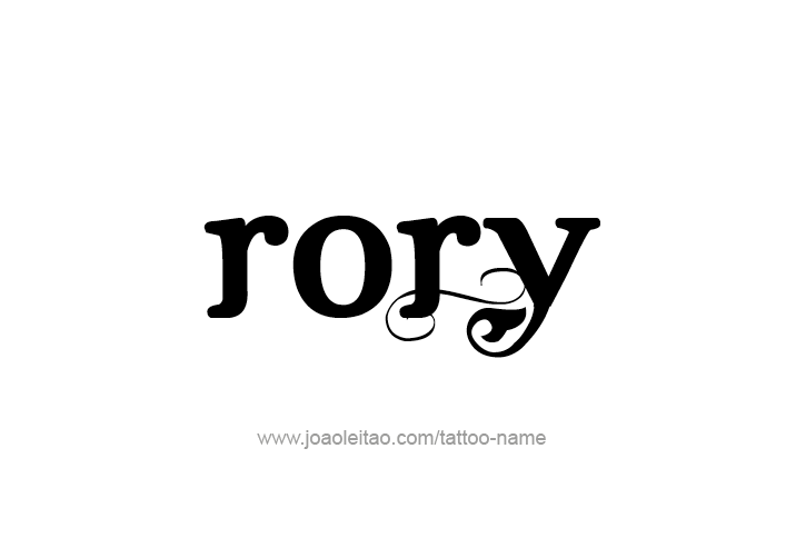 Tattoo Design  Name Rory   