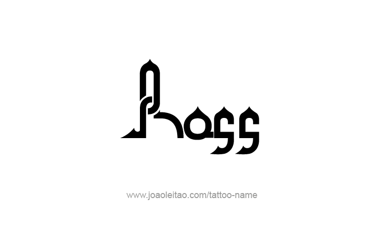 Tattoo Design  Name Ross   