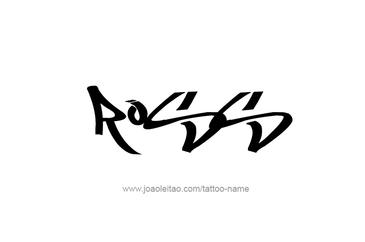 Tattoo Design  Name Ross   