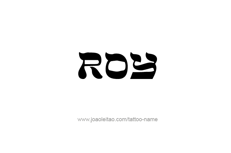 Tattoo Design  Name Roy   