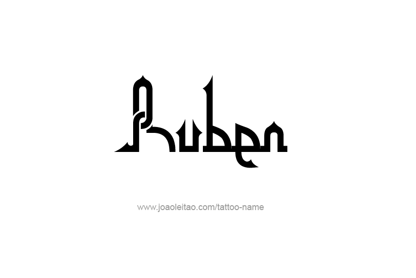 Tattoo Design  Name Ruben   