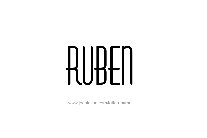 Tattoo Design  Name Ruben   