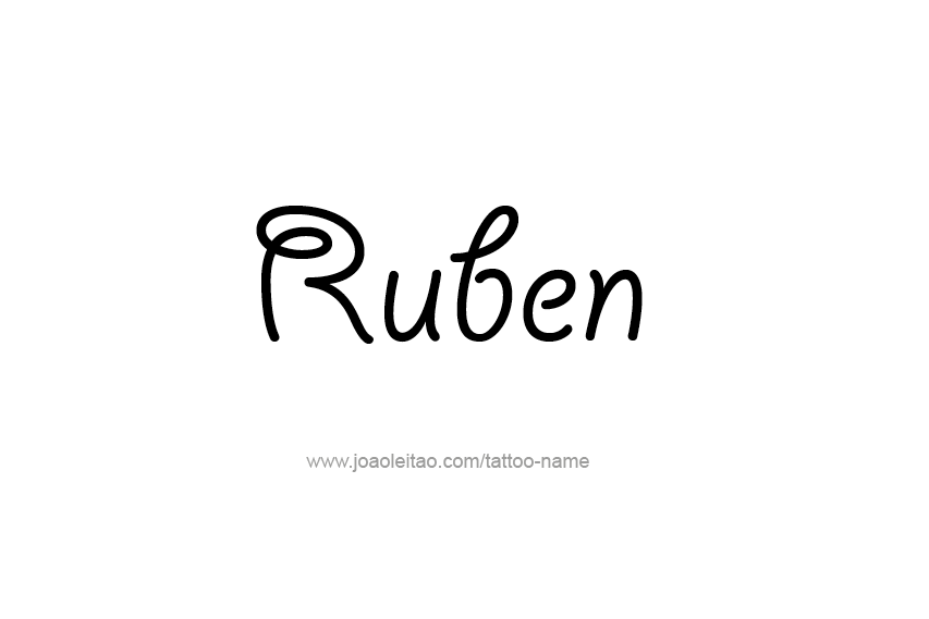 Tattoo Design  Name Ruben   