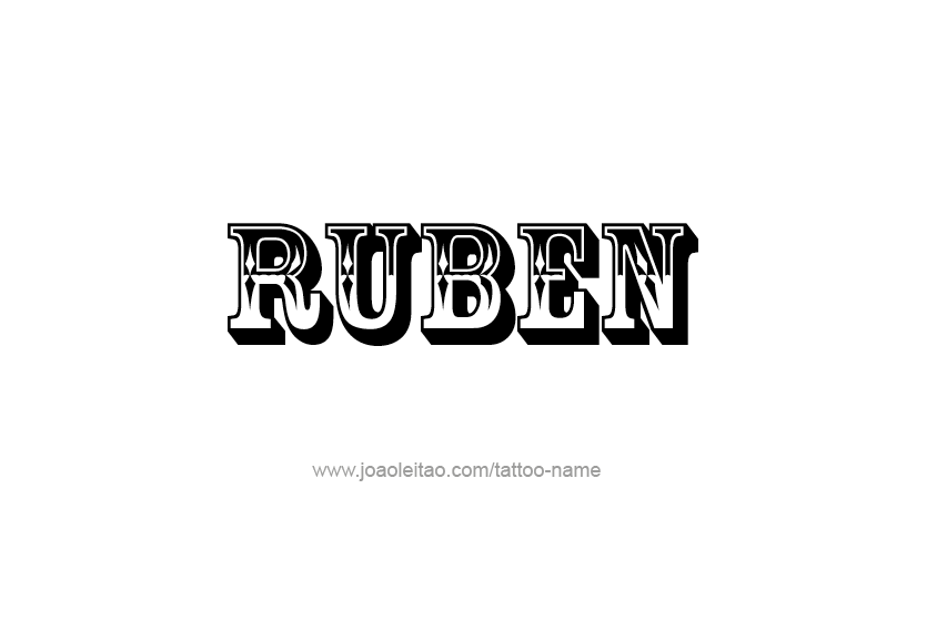 Tattoo Design  Name Ruben   