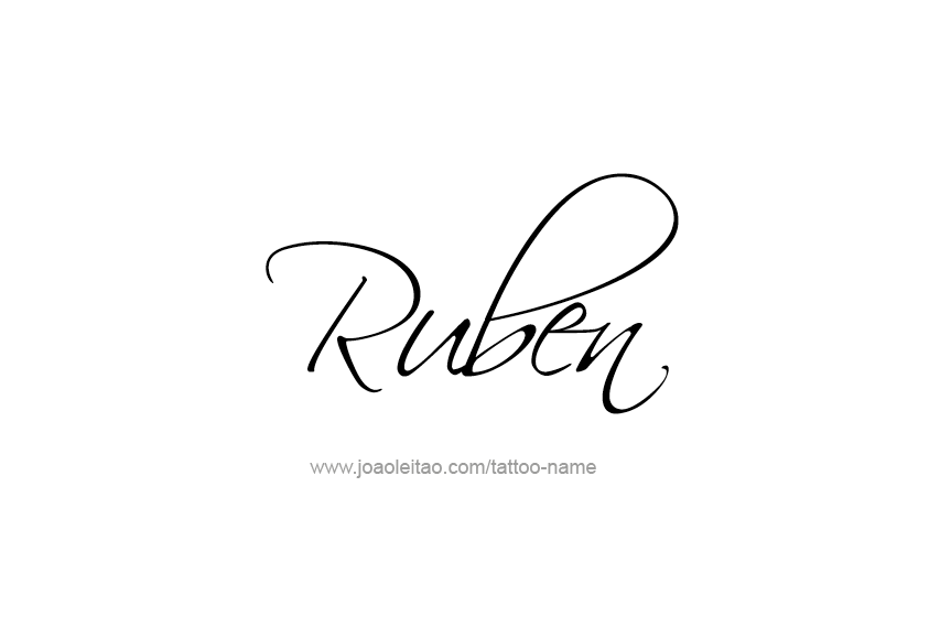 Tattoo Design  Name Ruben   