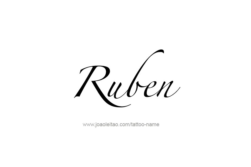 Tattoo Design  Name Ruben   