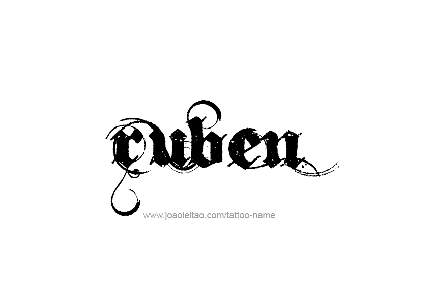 Tattoo Design  Name Ruben   