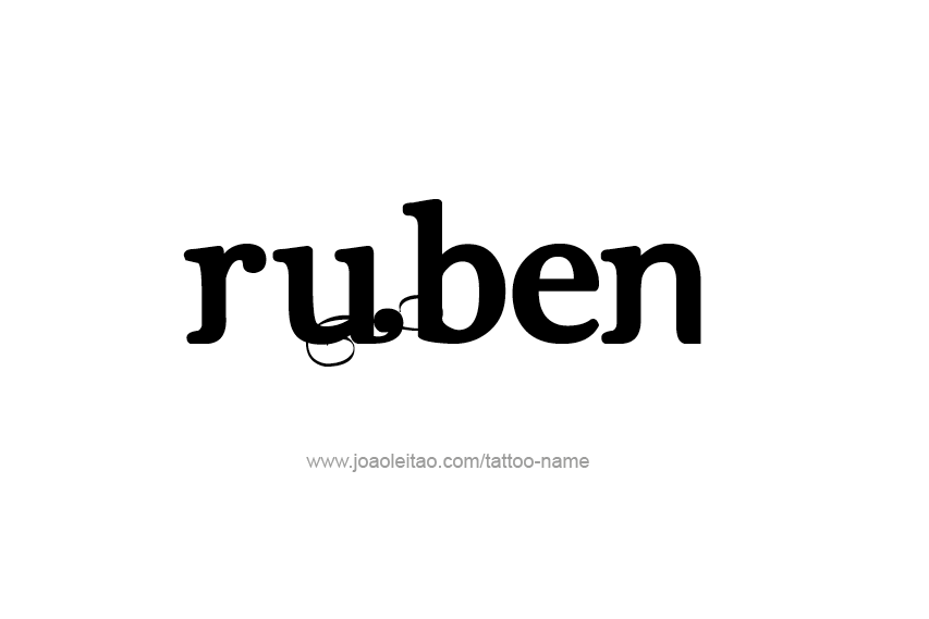 Tattoo Design  Name Ruben   