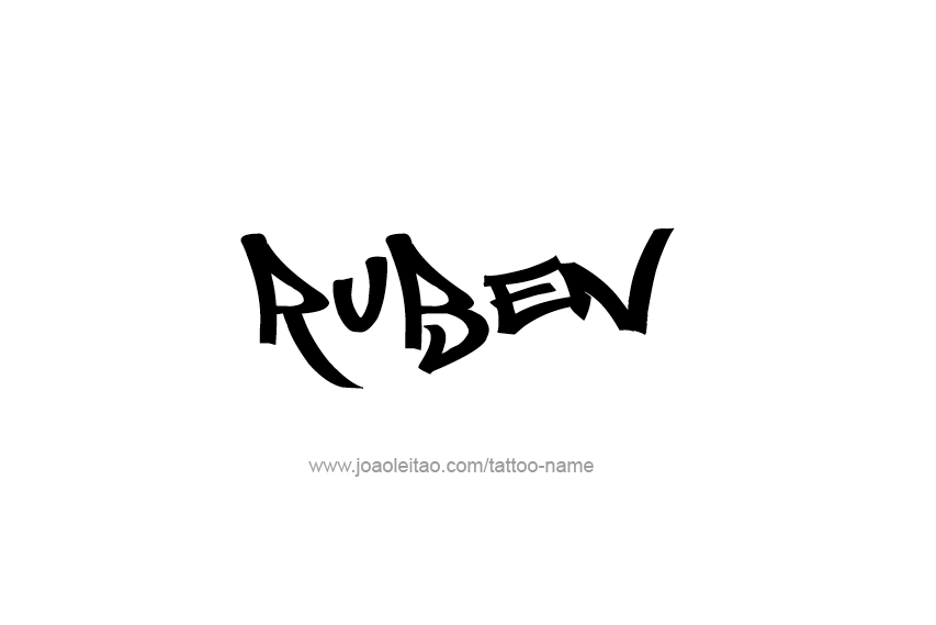 Tattoo Design  Name Ruben   