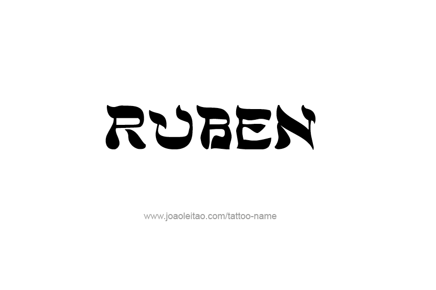 Tattoo Design  Name Ruben   