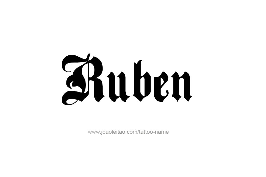 Tattoo Design  Name Ruben   