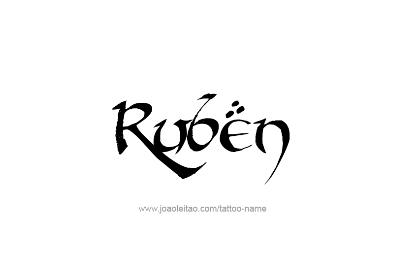 Tattoo Design  Name Ruben   