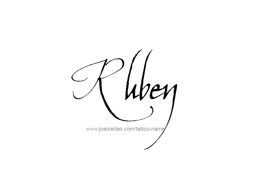 Tattoo Design  Name Ruben   