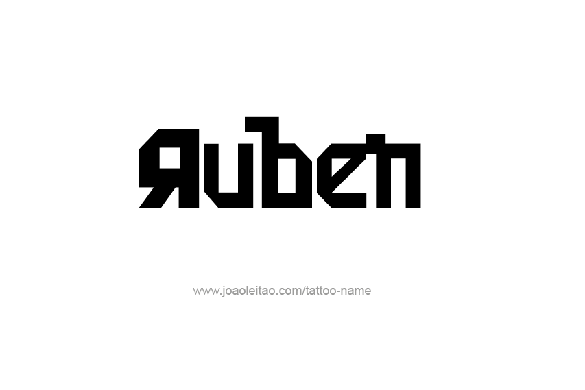 Tattoo Design  Name Ruben   