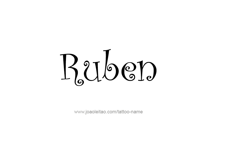 Tattoo Design  Name Ruben   