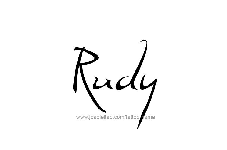 Tattoo Design  Name Rudy   