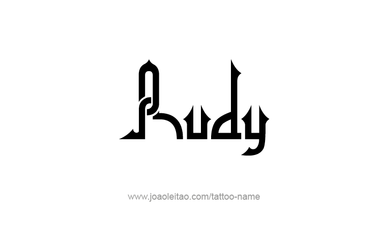 Tattoo Design  Name Rudy   