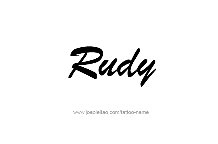 Tattoo Design  Name Rudy   