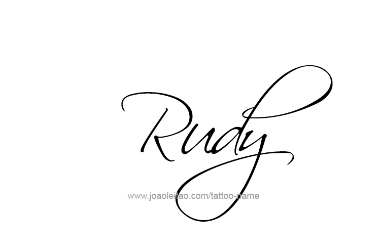 Tattoo Design  Name Rudy   