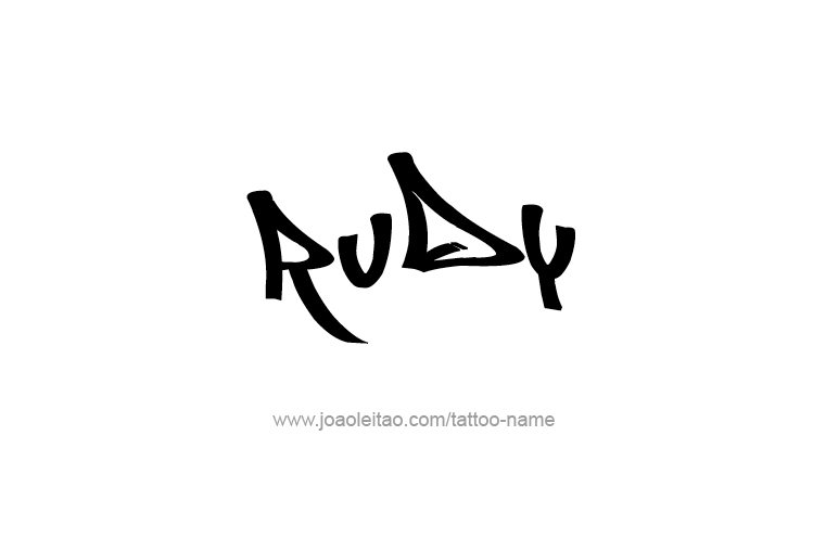 Tattoo Design  Name Rudy   