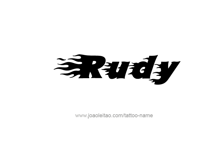 Tattoo Design  Name Rudy   