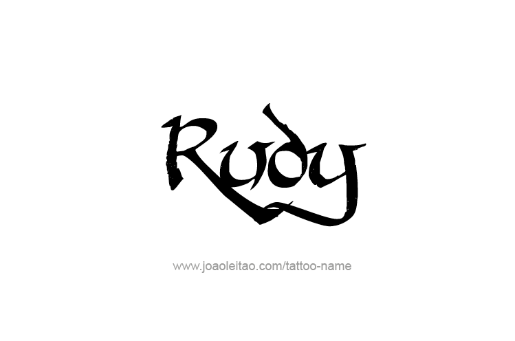 Tattoo Design  Name Rudy   