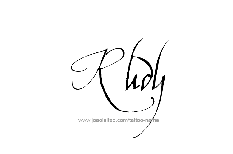 Tattoo Design  Name Rudy   