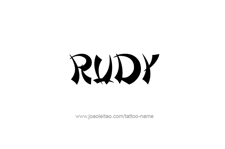 Tattoo Design  Name Rudy