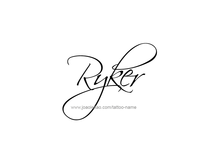 Tattoo Design  Name Ryker   