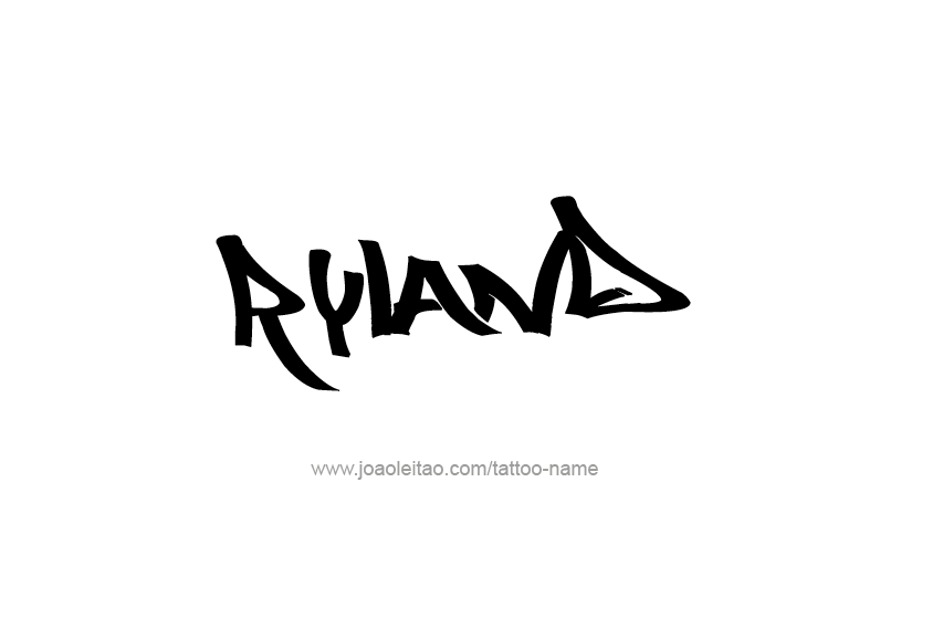 Tattoo Design  Name Ryland   