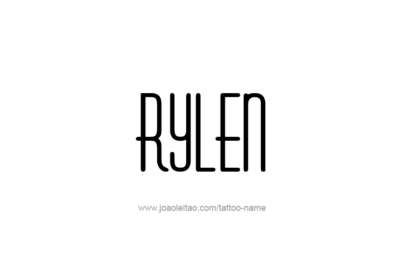 Tattoo Design  Name Rylen   