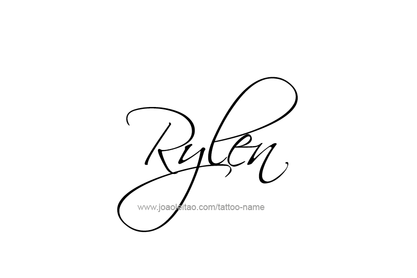 Tattoo Design  Name Rylen   