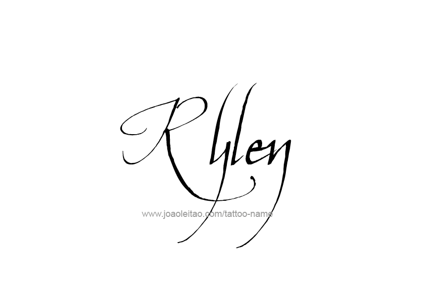 Tattoo Design  Name Rylen   