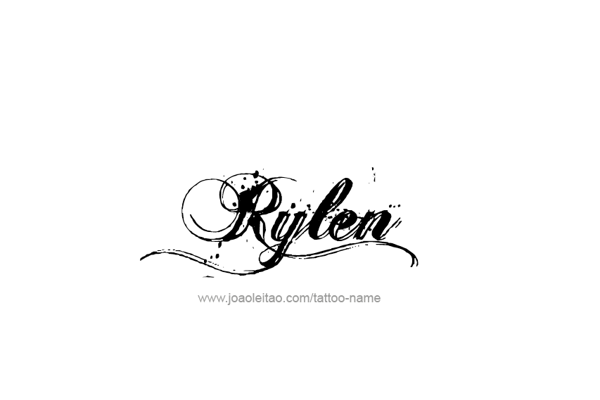 Tattoo Design  Name Rylen   
