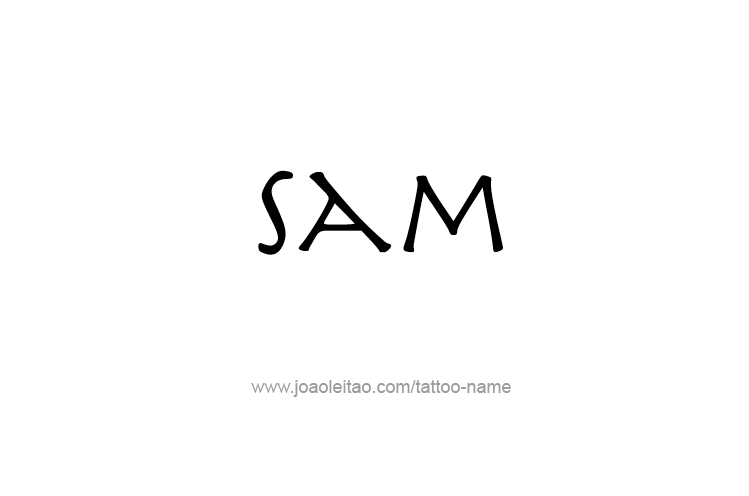 Tattoo Design  Name Sam   