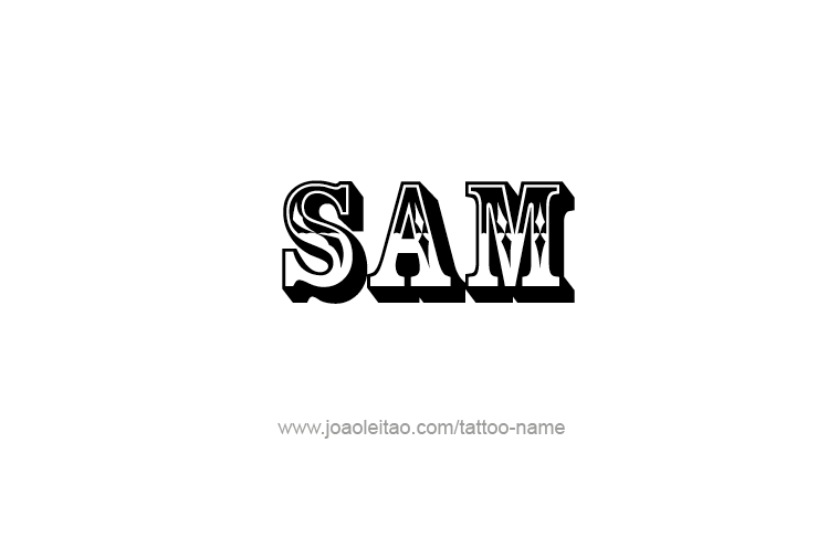 Tattoo Design  Name Sam   