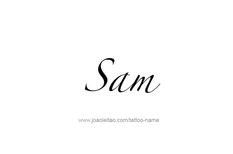 Tattoo Design  Name Sam   
