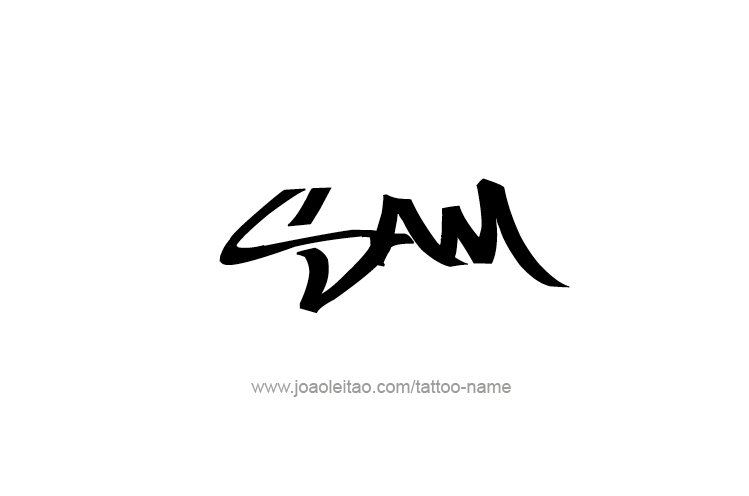 Tattoo Design  Name Sam   