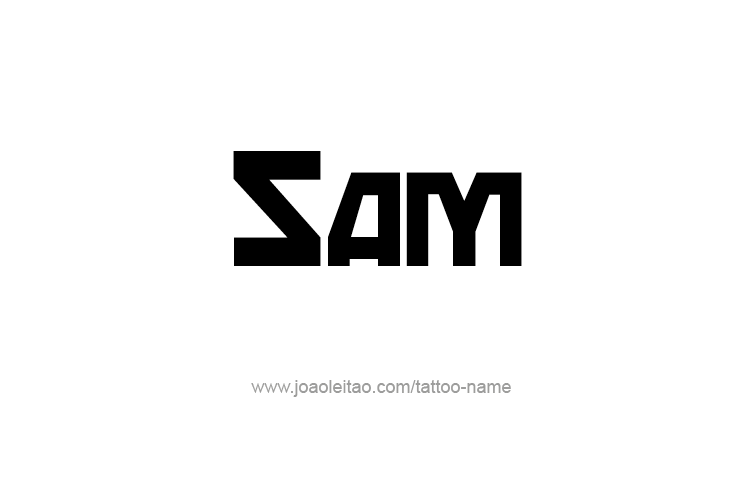 Tattoo Design  Name Sam   