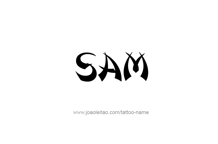 Tattoo Design  Name Sam