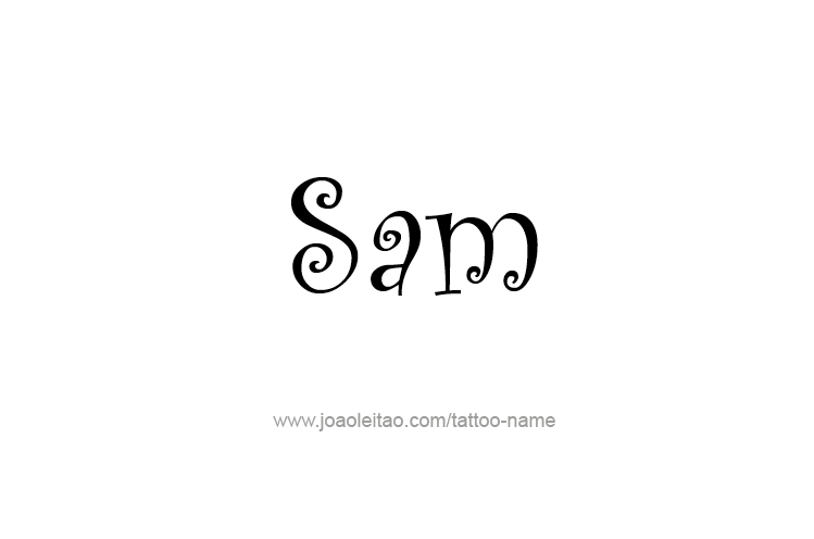 Tattoo Design  Name Sam   