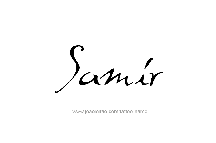 Samir Name Tattoo Designs  Name tattoo designs Name tattoos Name tattoo