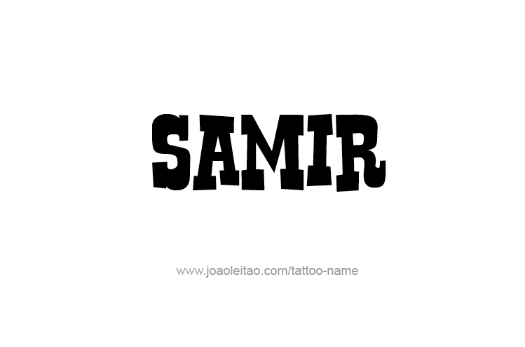 Tattoo Design  Name Samir   