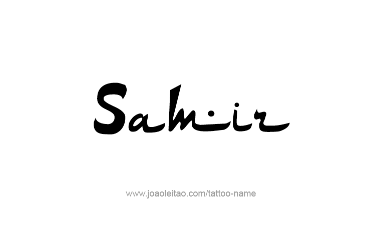 Tattoo Design  Name Samir   