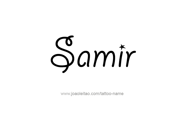 Tattoo Design  Name Samir   